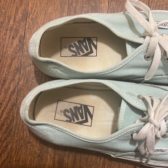 Vans Mint Sea Foam Tennis Shoes Size 9 - Picture 3 of 9